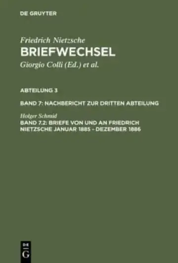 Cover of Briefe Von Und an Friedrich Nietzsche Januar 1885 - Dezember 1886