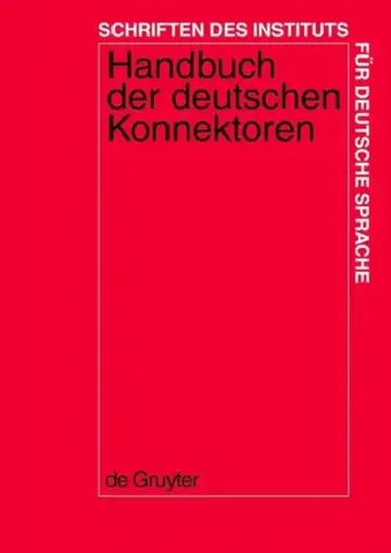 Cover of Handbuch der deutschen Konnektoren 1