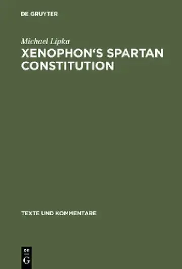 Cover of Xenophon's Spartan Constitution