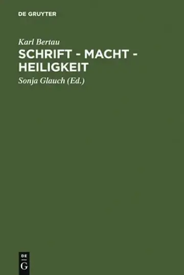 Cover of Schrift - Macht - Heiligkeit