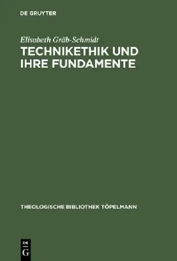 Cover of Technikethik und ihre Fundamente