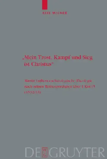Cover of "Mein Trost, Kampf und Sieg ist Christus"