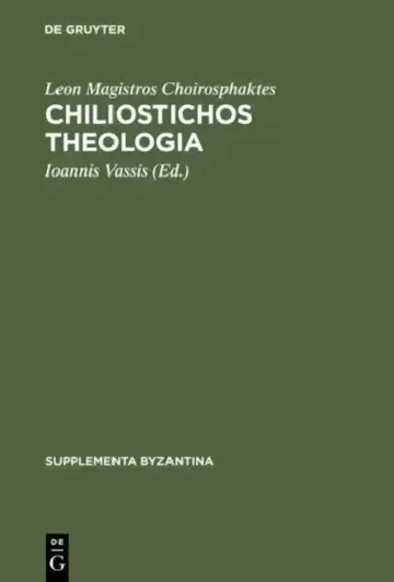 Cover of Chiliostichos Theologia