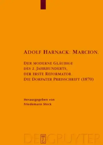 Cover of Adolf Harnack