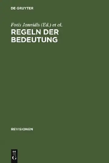 Cover of Regeln der Bedeutung