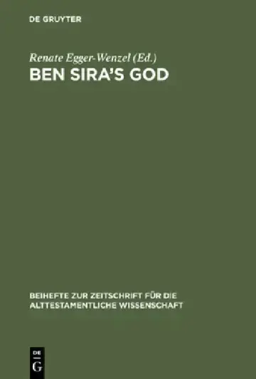 Cover of Ben Sira's God