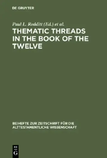 Cover of Thematic Threads in the Book of the Twelve