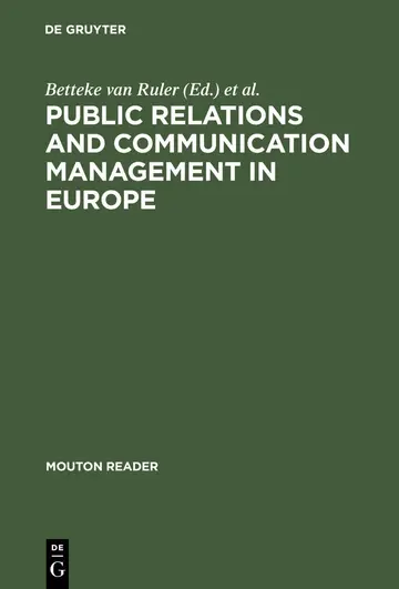 Cover of Public Relations and Communication Management in Europe
