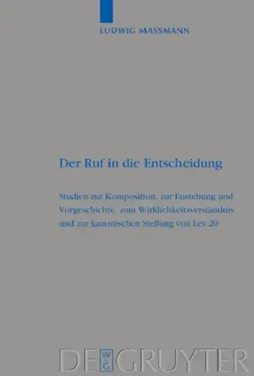 Cover of Der Ruf in die Entscheidung
