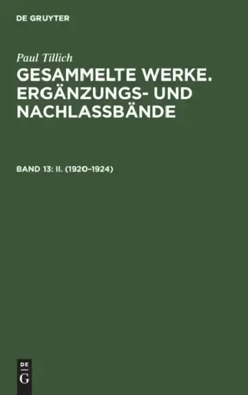 Cover of II. (1920-1924)