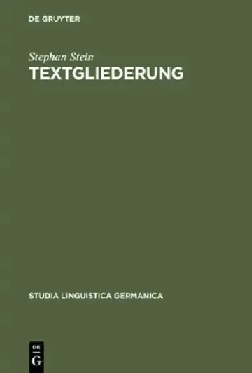 Cover of Textgliederung