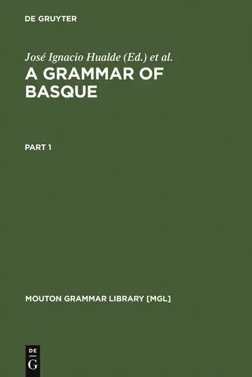 Cover of A Grammar of Basque