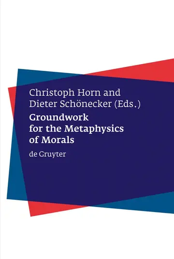 Cover of Groundwork for the Metaphysics of Morals