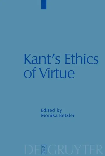 Cover of Kant's Ethics of Virtue