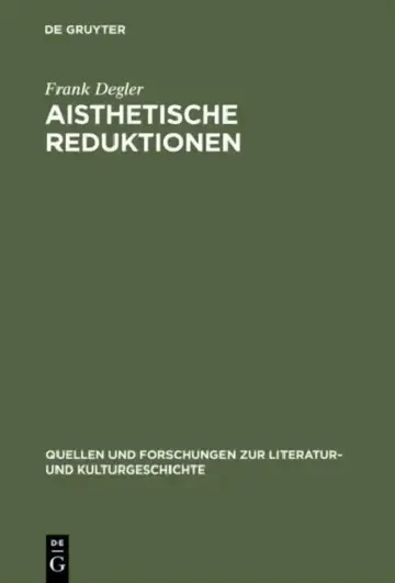 Cover of Aisthetische Reduktionen