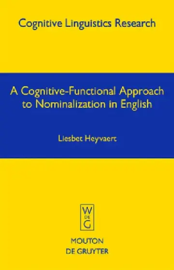 Cover of A Cognitive-Functional Approach to Nominalization in English