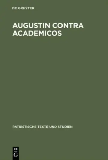 Cover of Augustin Contra Academicos