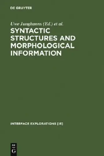 Cover of Syntactic Structures and Morphological Information