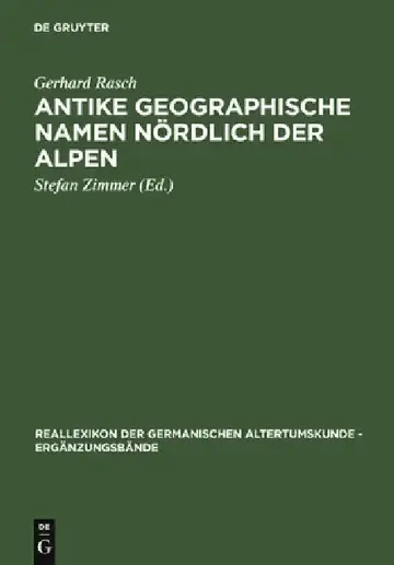 Cover of Antike Geographische Namen Nordlich Der Alpen