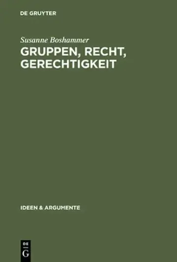 Cover of Gruppen, Recht, Gerechtigkeit