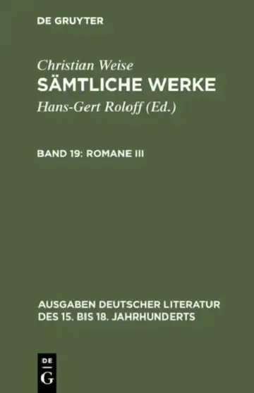 Cover of Romane III