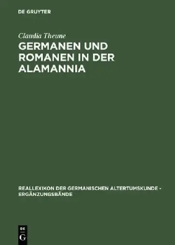 Cover of Germanen und Romanen in der Alamannia