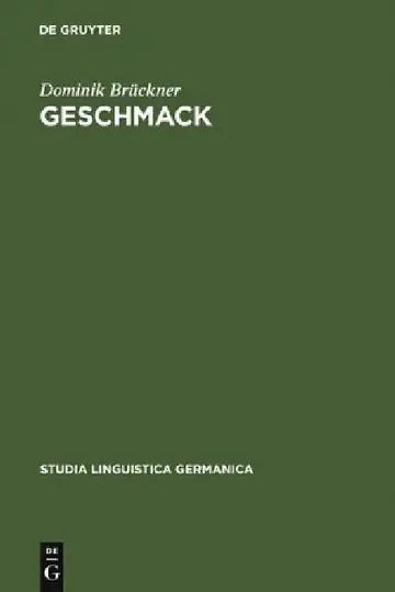 Cover of Geschmack