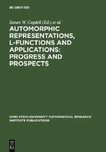 Cover of Automorphic Representations, L-Functions and Applications