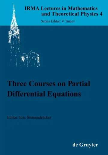 Cover of Three Courses on Partial Differential Equations