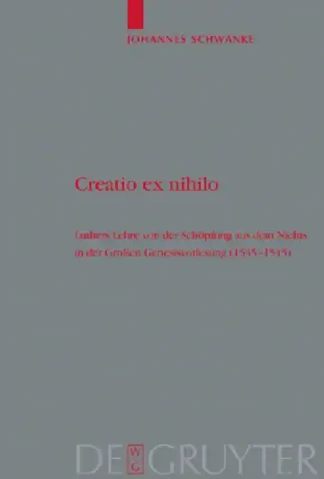 Cover of Creatio Ex Nihilo