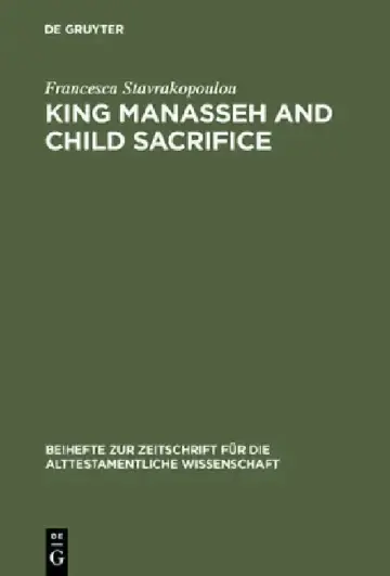 Cover of King Manasseh and Child Sacrifice