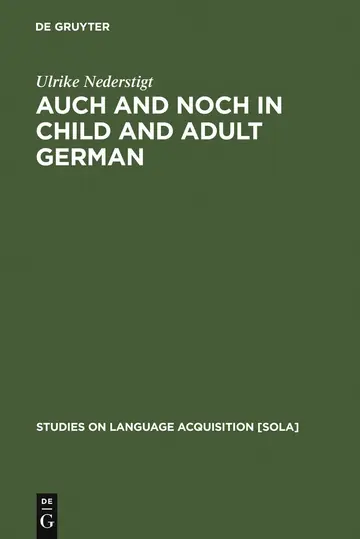 Cover of Auch and noch in Child and Adult German