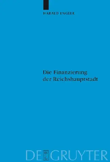 Cover of Die Finanzierung der Reichshauptstadt