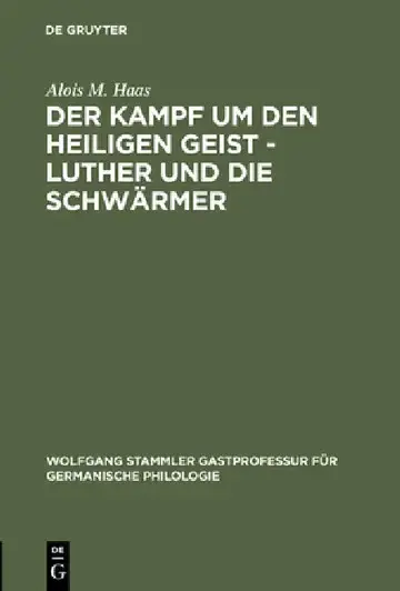 Cover of Der Kampf Um Den Heiligen Geist - Luther Und Die Schwärmer