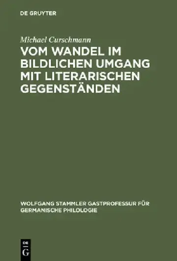 Cover of Vom Wandel Im Bildlichen Umgang Mit Literarischen Gegenstanden