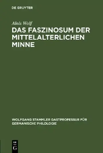 Cover of Das Faszinosum der mittelalterlichen Minne