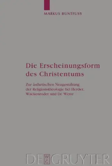 Cover of Die Erscheinungsform Des Christentums