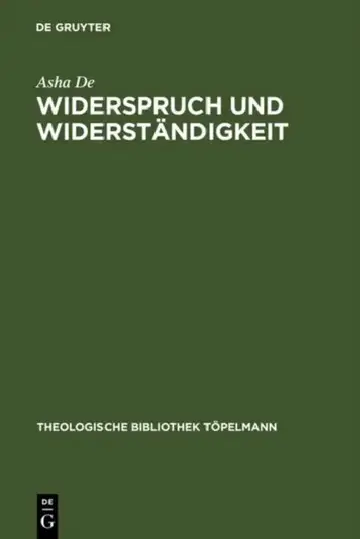 Cover of Widerspruch und Widerständigkeit