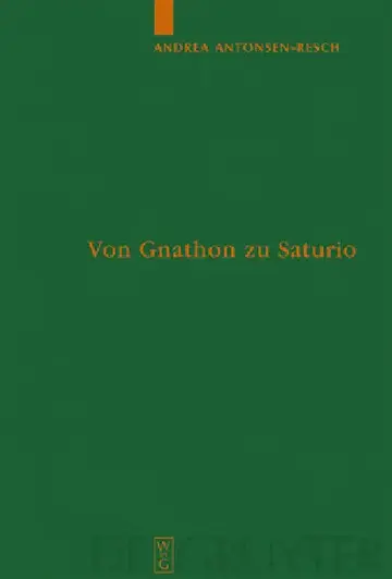 Cover of Von Gnathon Zu Saturio