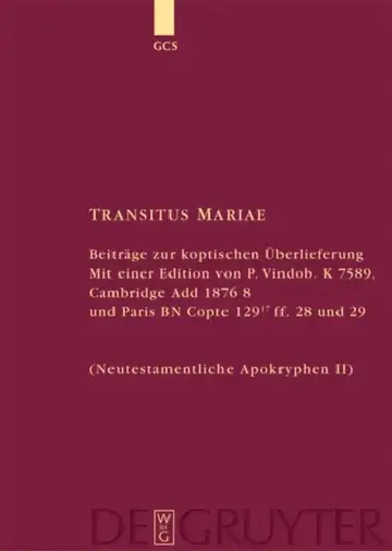 Cover of Transitus Mariae