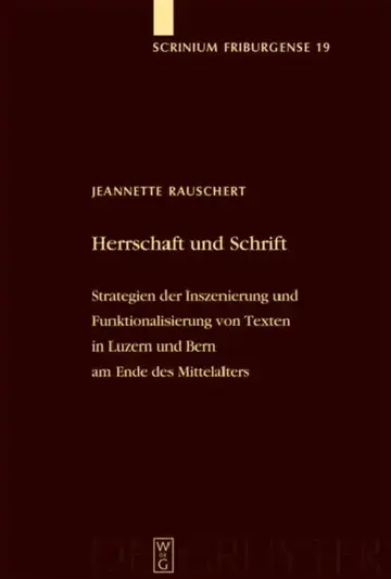 Cover of Herrschaft und Schrift
