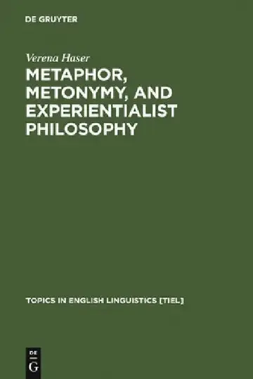 Cover of Metaphor, Metonymy, and Experientialist Philosophy