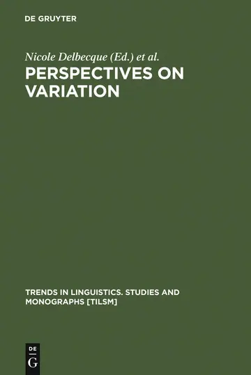 Cover of Perspectives on Variation