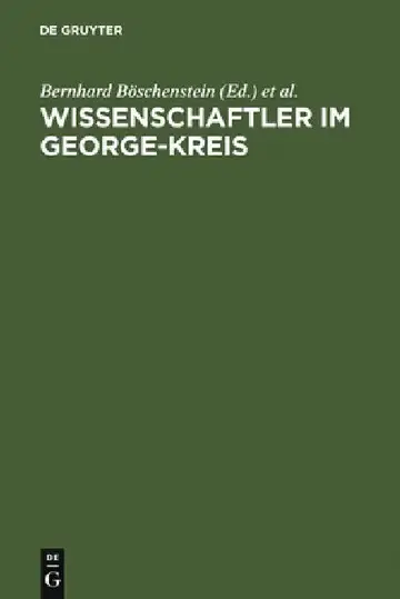 Cover of Wissenschaftler im George-Kreis