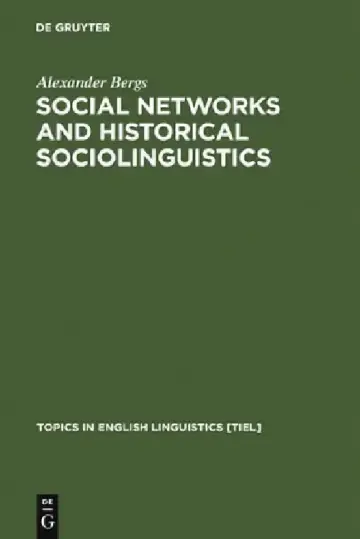 Cover of Social Networks and Historical Sociolinguistics