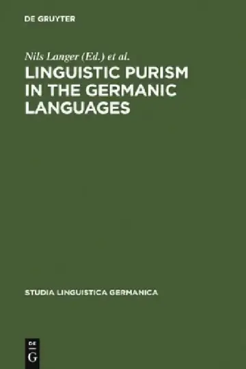 Cover of Linguistic Purism in the Germanic Languages