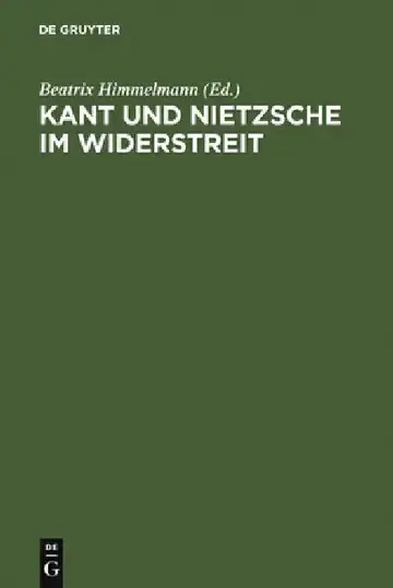 Cover of Kant und Nietzsche im Widerstreit