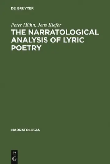 Cover of The Narratological Analysis of Lyric Poetry