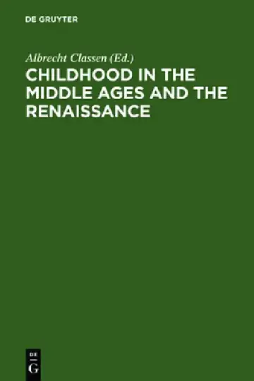 Cover of Childhood in the Middle Ages and the Renaissance