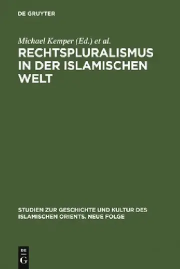 Cover of Rechtspluralismus in der Islamischen Welt